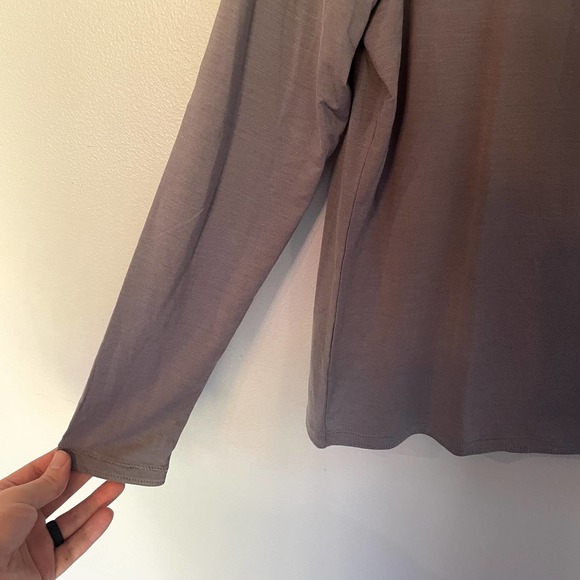 NWT allbirds Women's Natural Flow Studio Long Sleeve in Medium Gray SZ S - Picture 8 of 15